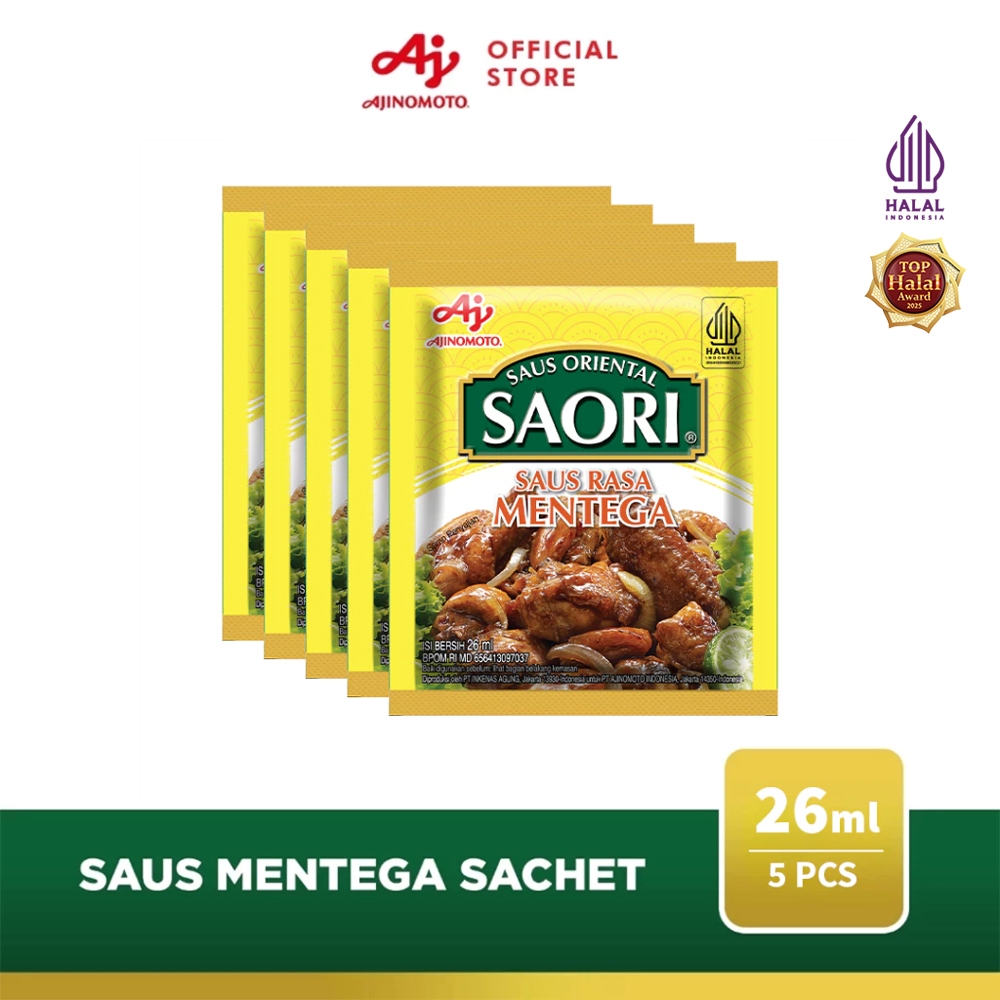SAORI® Saus Mentega Oriental Sachet 26 ml (5 pcs)