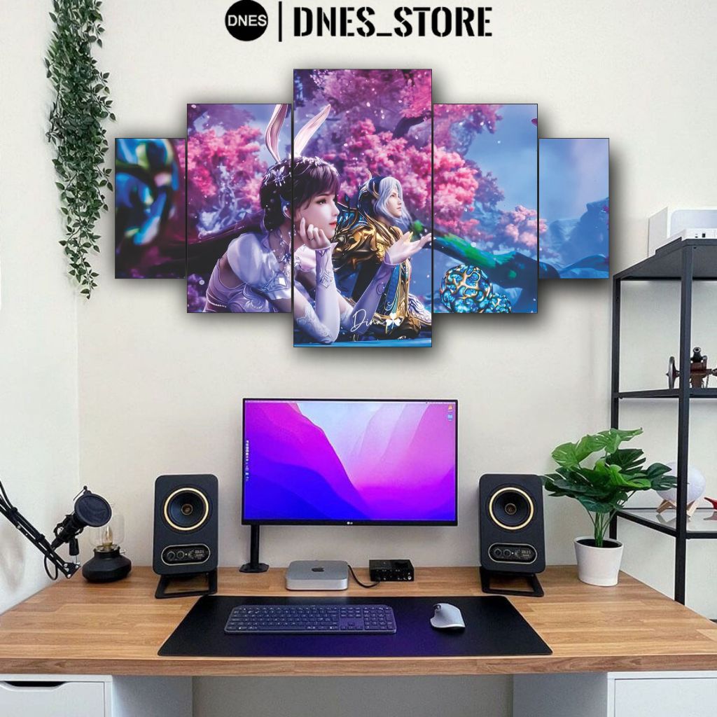 1 SET Pajangan Dinding Donghua SOUL LAND TANG SAN DOULUO DALU  Hiasan Dinding Kamar Aestentic Isi 5 