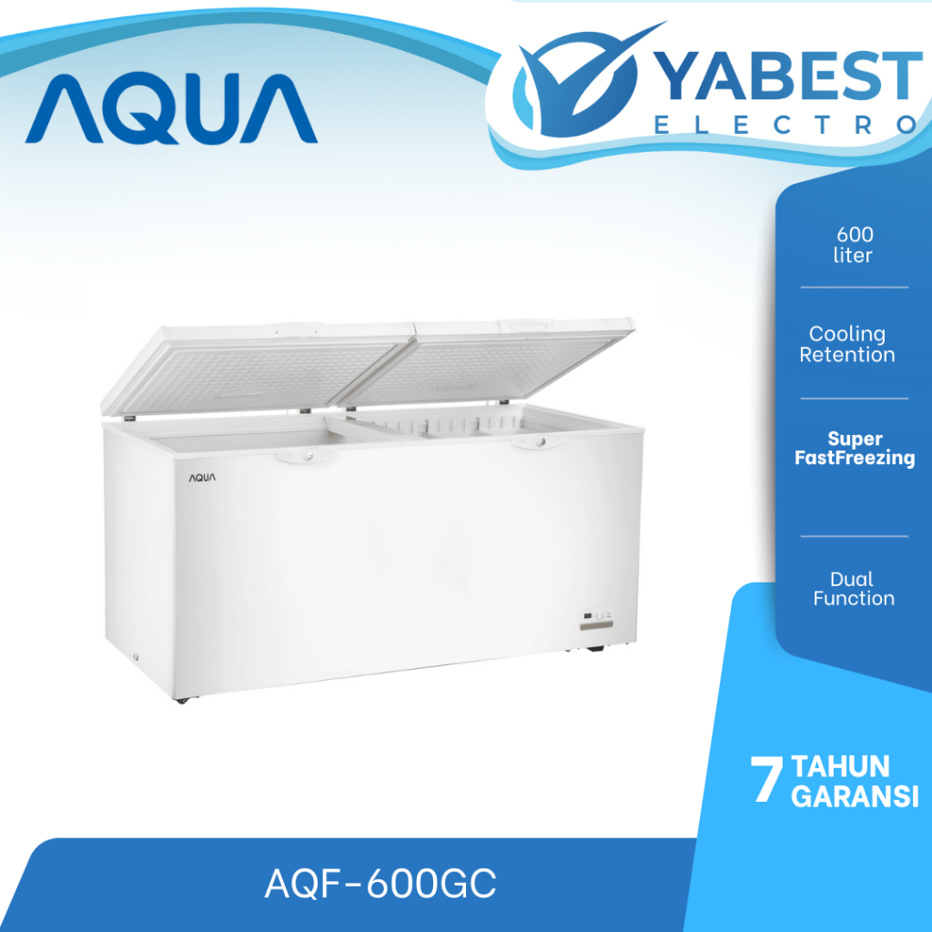 Chest Freezer AQUA AQF-600GC 600 Liter AQF 600 GC Freezer Box AQUA