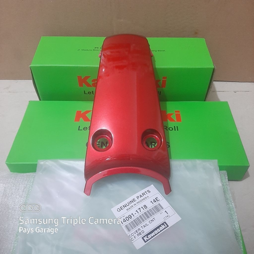 cover tail kawasaki Athlete 125 / Ax125 Merah