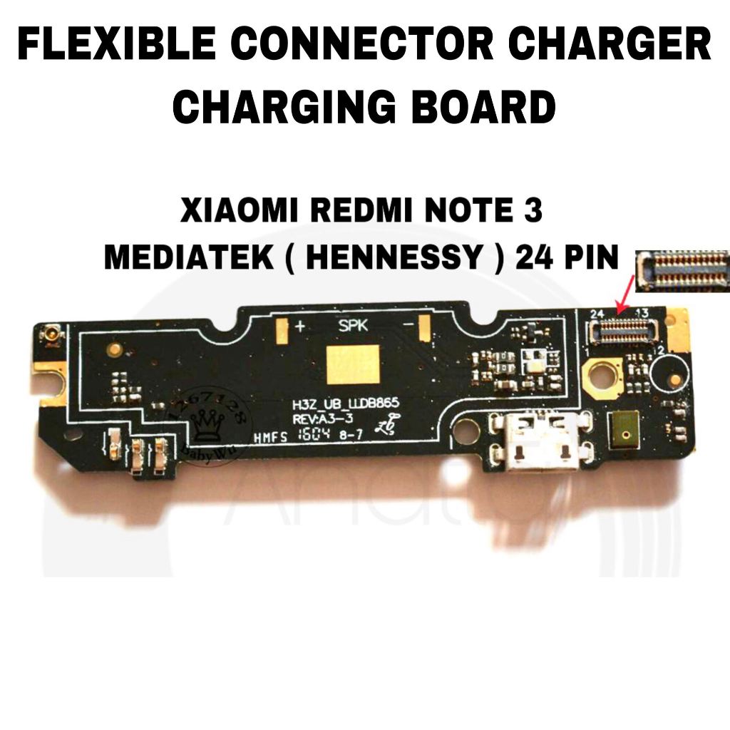 Flexible fleksibel Konektor Charger Xiaomi Redmi Note 3 - Small Socket flexible charger xiaomi redmi