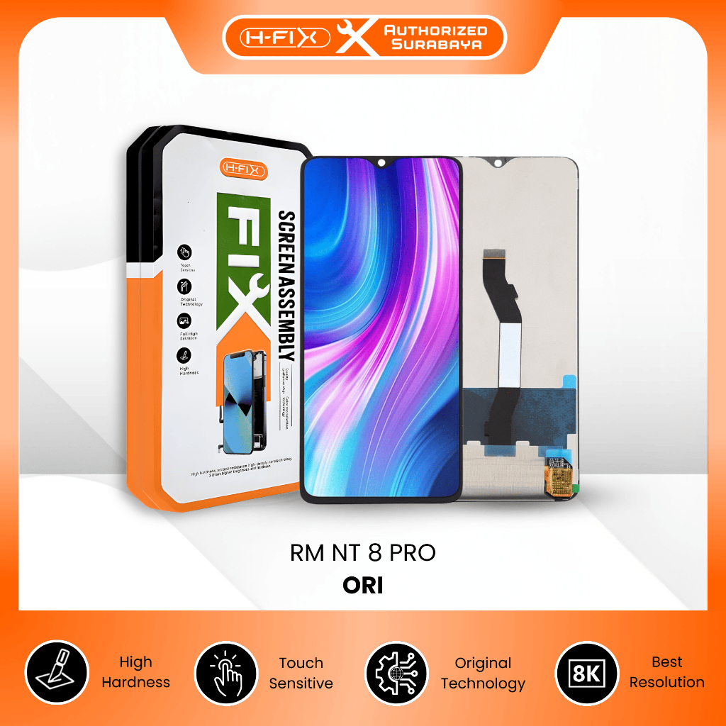H-Fix Original Lcd Xiaomi Redmi Note 8 Pro Fullset Touchscreen / LCD Redmi Note 8 Pro
