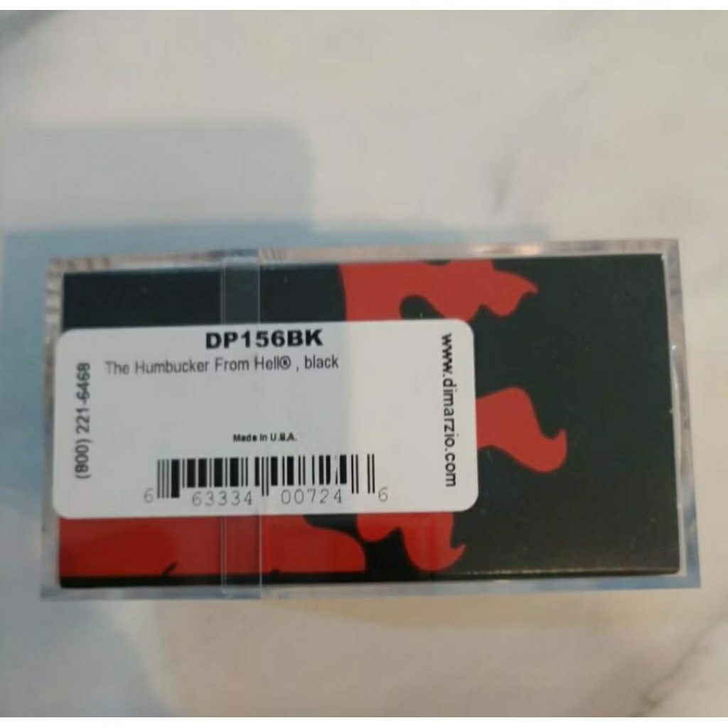 DiMarzio DP156BK dp156 Humbucker From Hell Guitar Pickup, Black