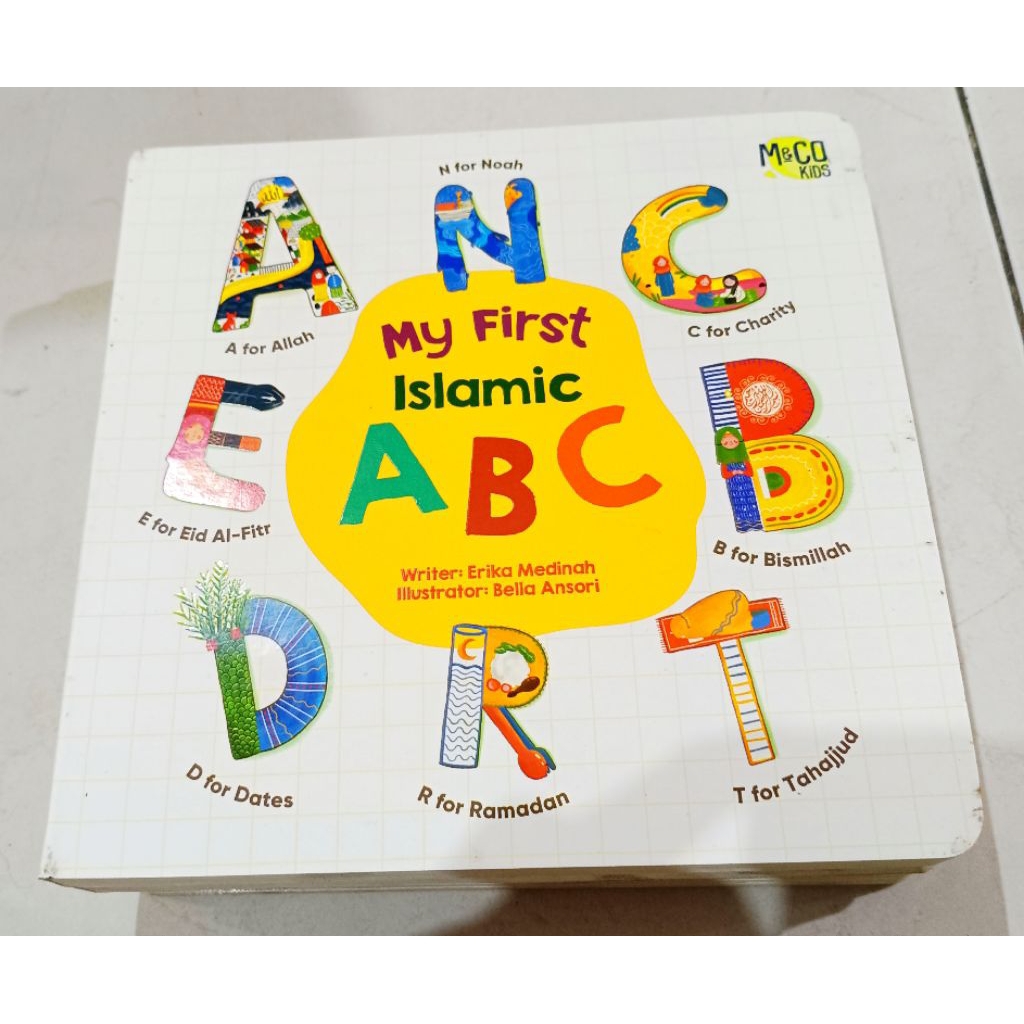 ( OBRAL ) BUKU BOARBOOK ANAK // MY FIRST ISLAMIC ABC // ORIGINAL