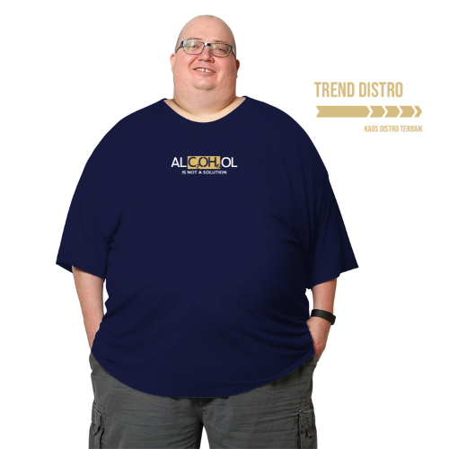 Kaos Pria Jumbo Oversize Hitam – Jumbo XL–5XL