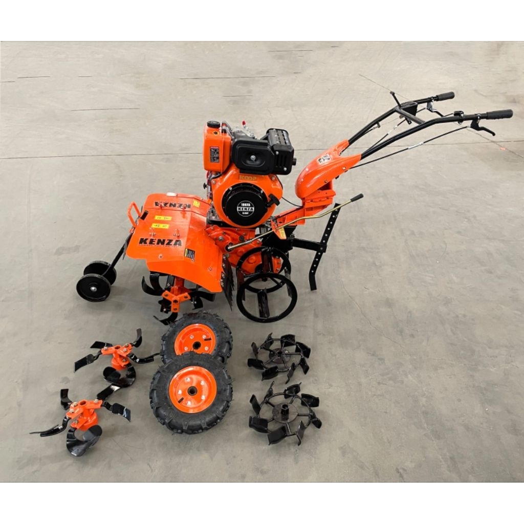 TRAKTOR MINI BAJAK SAWAH MULTIFUNGSI KZ - 830 G KENZA MINI TILLER