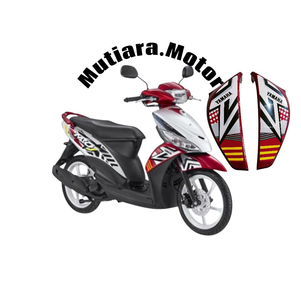 Sayap Sirip Mio J Teen Merah putih plus stiker