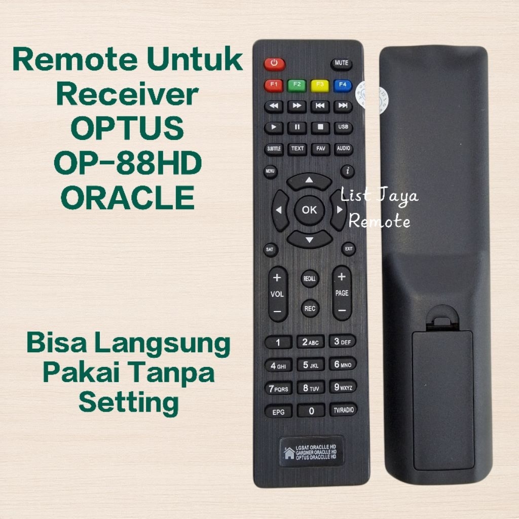 Remote Untuk Receiver OPTUS OP-88HD ORACLE