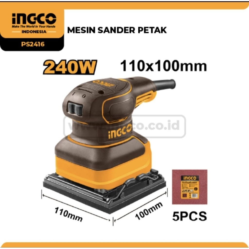 MESIN SANDER PETAK PS2416 INGCO