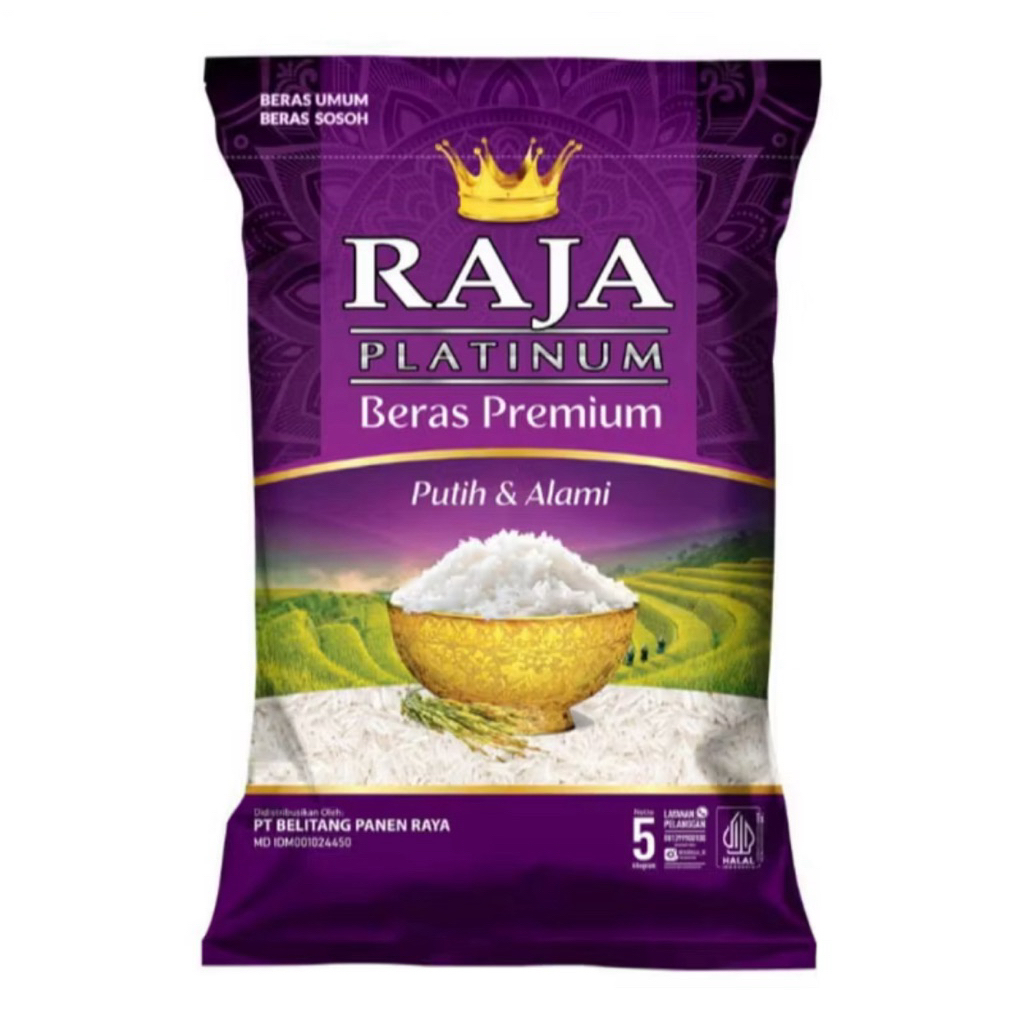 Beras Raja Platinum 5kg, Beras Raja Ultima 5Kg Super  (SAMEDAY)