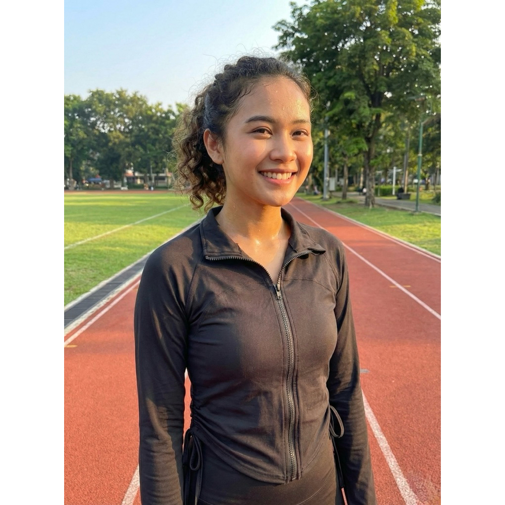 Rumahyogaid Jaket Olahraga Wanita Natalie JACKET Gym Baju Senam Hijab Fitness Zumba Golf Tenis Seped