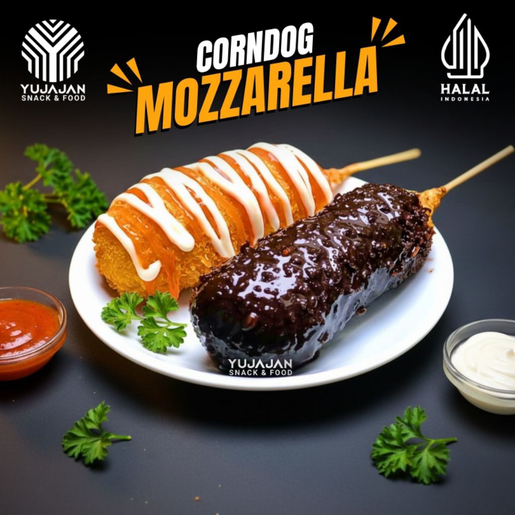 Corndog Mozarella Frozen (KHUSUS PULAU JAWA) By Yujajan Snack & Food
