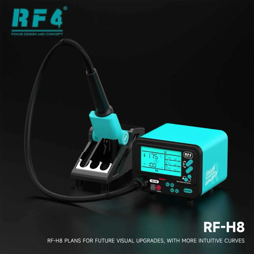 RF4 RF-H8 Temperature Control ESD Hot Air Gun Rework Station for PCB BGA Repair