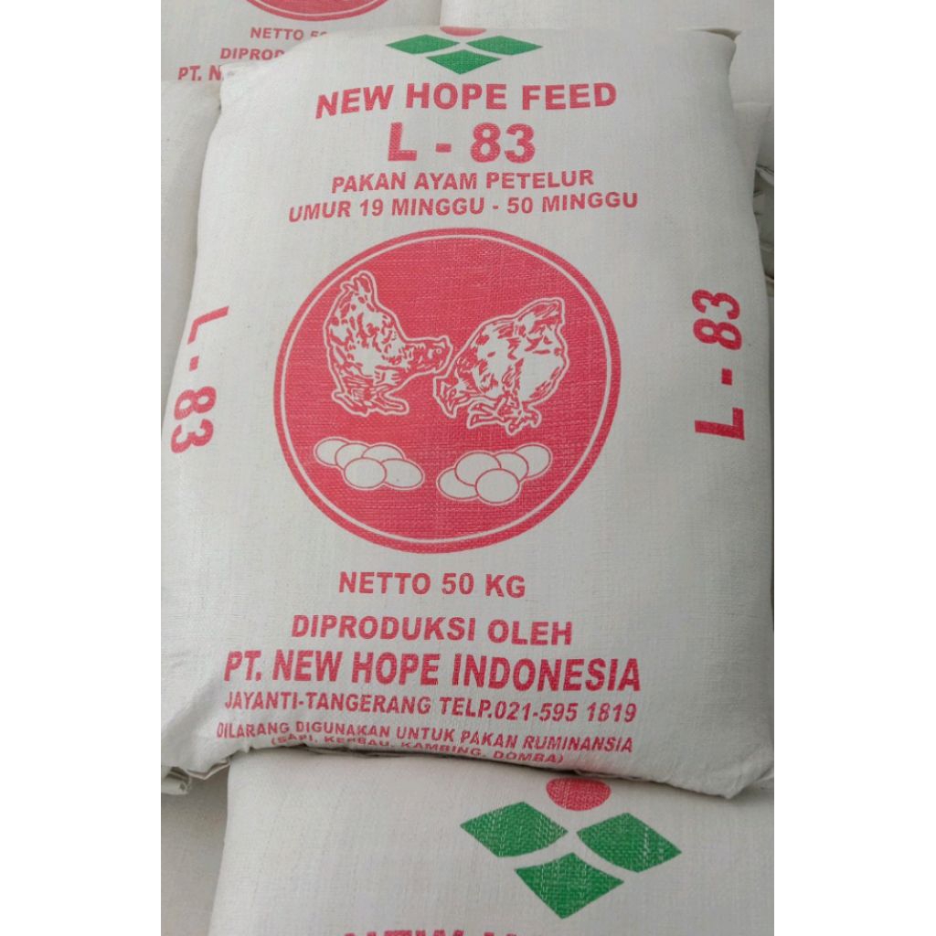 pakan ayam petelur PT new hope L-83 repack 1 kg