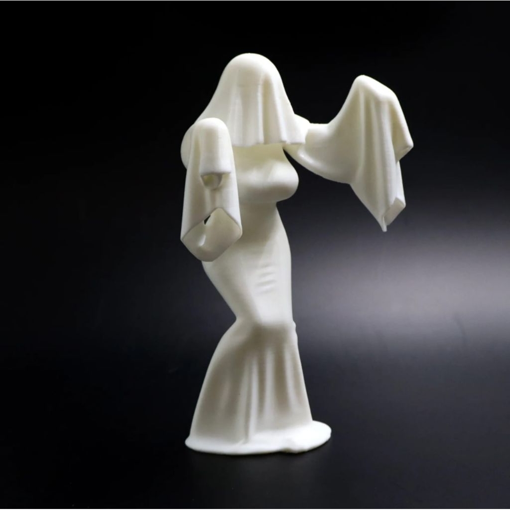 Ghost Girl Figure 3D Printing - Miniatur mainan Hantu Perempuan Pajangan kamar figure Halloween Ghos