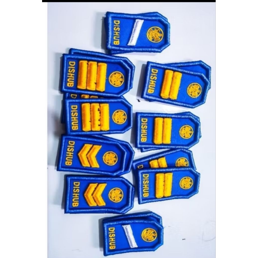 bordir timbul 3d pangkat kerah dishub maupun Kemenhub se-Indonesia