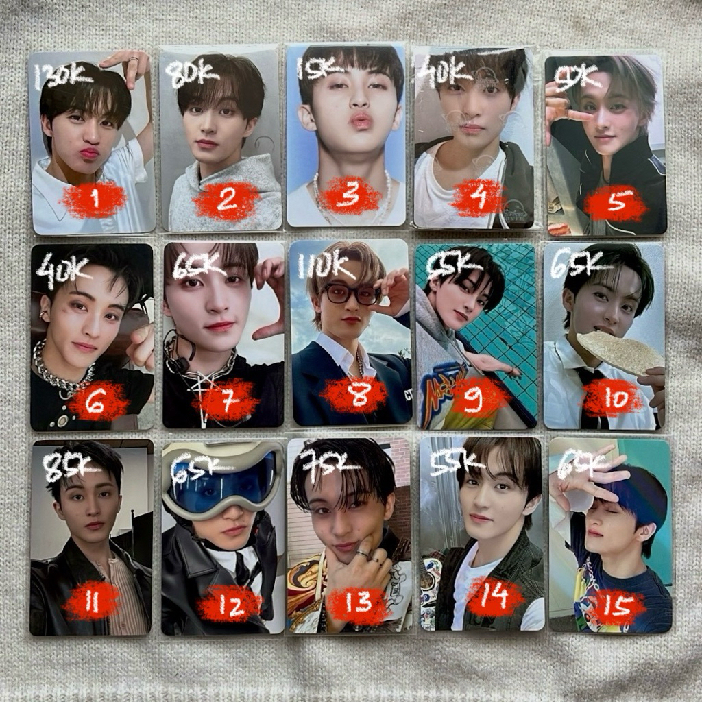 [ready] photocard mark manyun walk kacamata the first fruit kerupuk kolam metal
