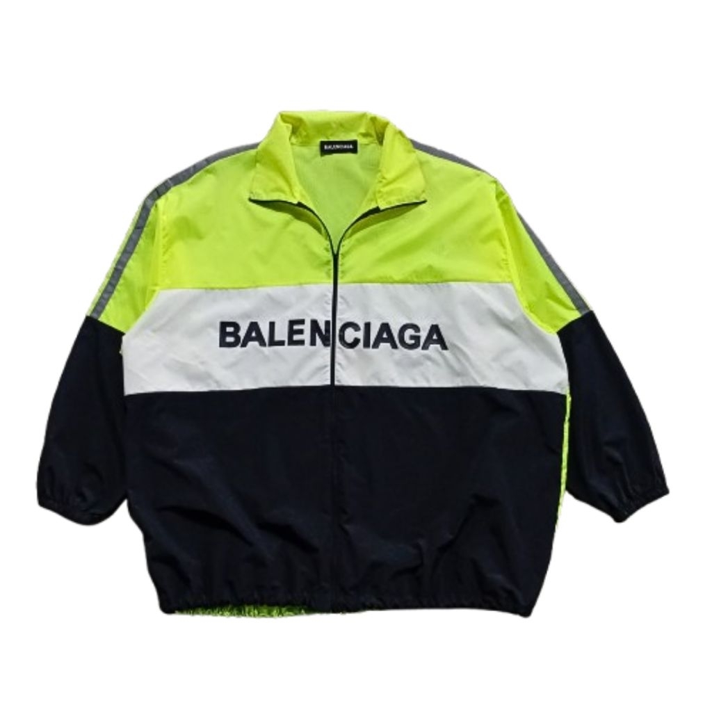 Windbreaker / Jaket Balenciaga Yellow Neon Tracj Jacket Men Women Outer
