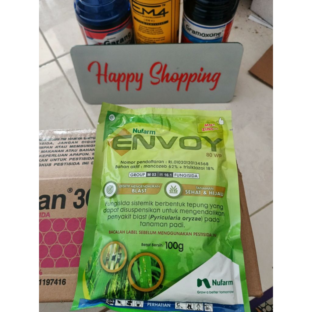 Fungisida Envoy 80wp 100 gram Nufarm bahan aktif mancozeb dan trisiklazol