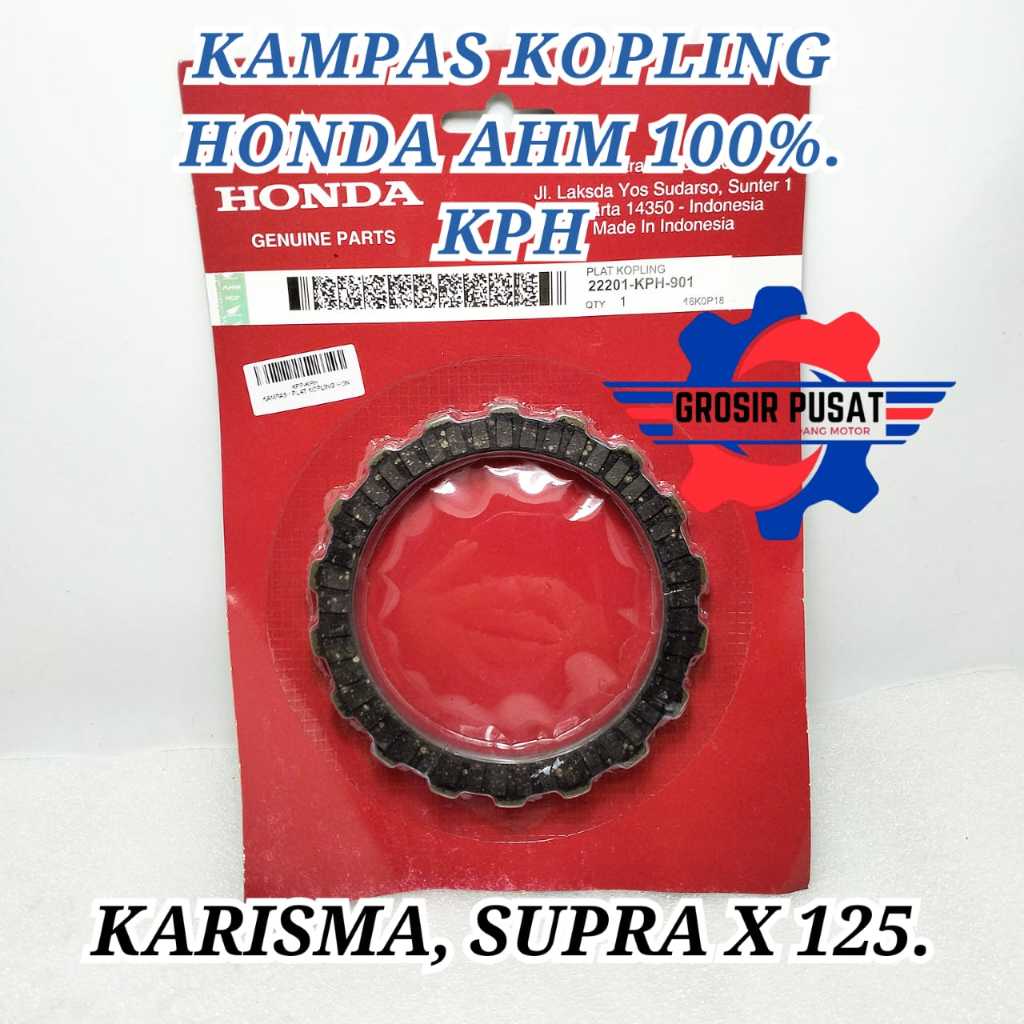 KAMPAS KOPLING KARISMA KPH KANFAS KOPLING ORIGINAL SUPRA 125 PLAT KOPLING HONDA KARISMA SUPRA 125