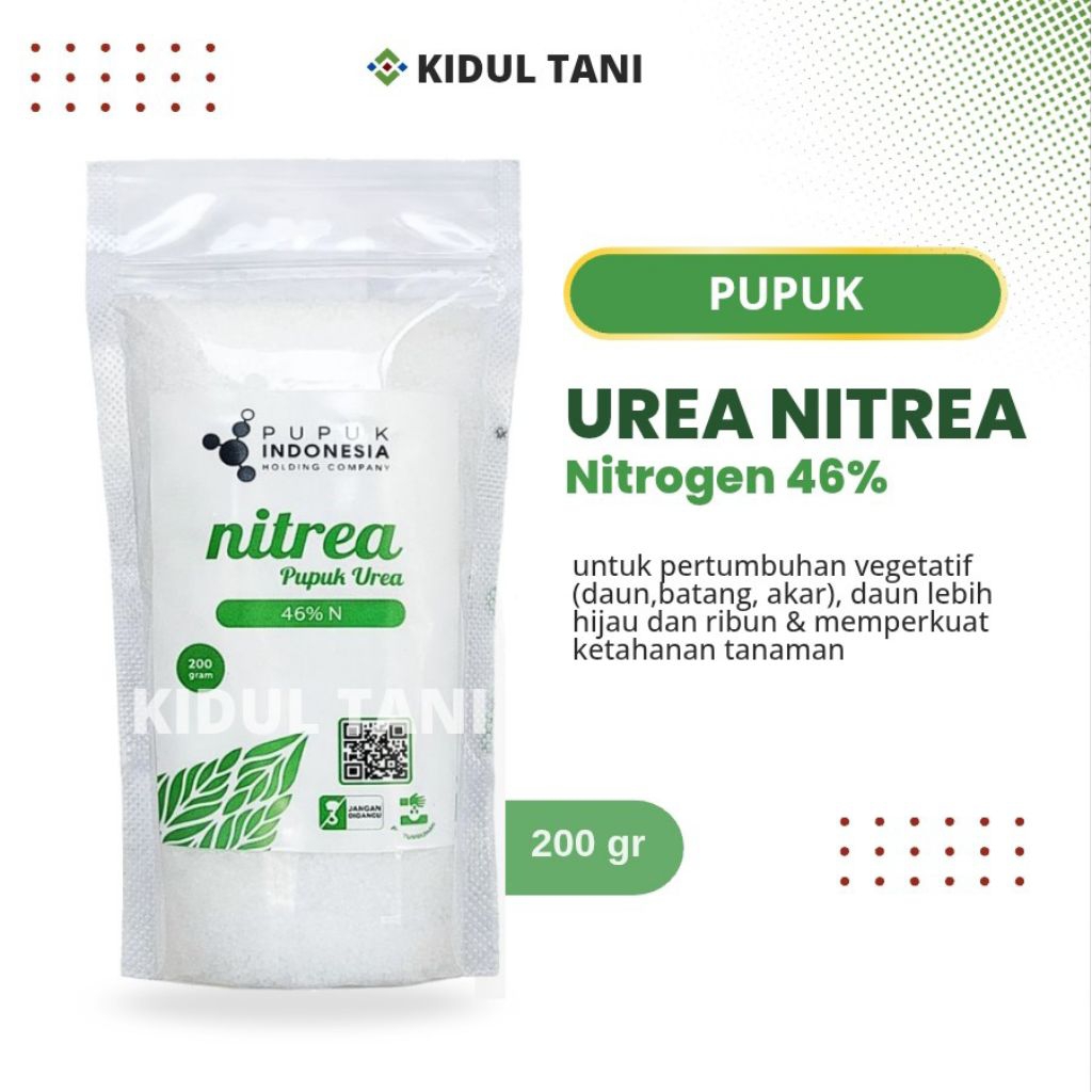 Pupuk Urea Nitrea repack 200 gr pupuk penyubur daun hijau semua jenis tanaman non subsidi