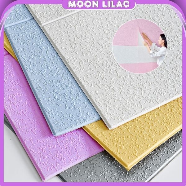 HL0541 Wallpaper Dinding Foam 3D Sticker Wall Decoration Dekorasi Rumah Wallpaper atap plafon