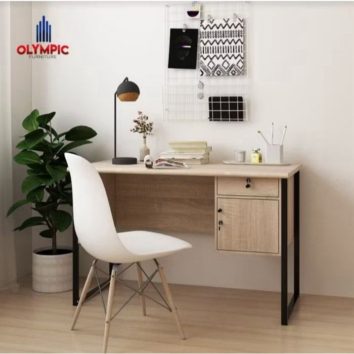 Meja Kerja Olympic Titan Cherry | Meja Kerja Tulis Olympic Murah Palembang