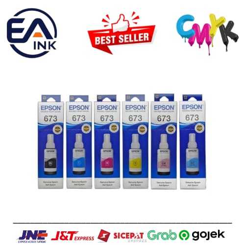 TINTA EPSON 673 ORIGINAL Epson L800 - Epson L805 - Epson L850 - Epson L1800