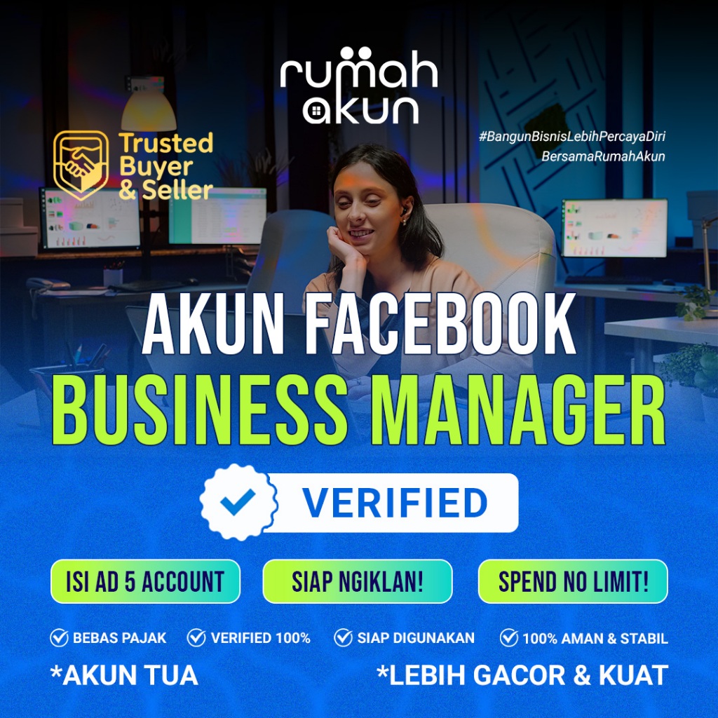 BM Verified Isi 5 Akun Iklan No limit | BM VERIF 5 AKUN | BM VERIF KILAT | Support Grey Ads / Black 