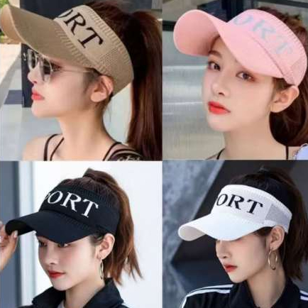 MCB TOYS ,Topi Sport  Rajut Pria dan Wanita dewasa Outdoor Topi Olahraga, Senam zumba ,golf,tennis
