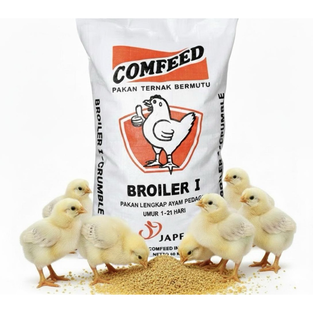 BR 1 , Broiler 1, comfeed Pakan Anak Ayam umur 1- 21 hari, makan anak ayam, ayam kampung, anak ayam 