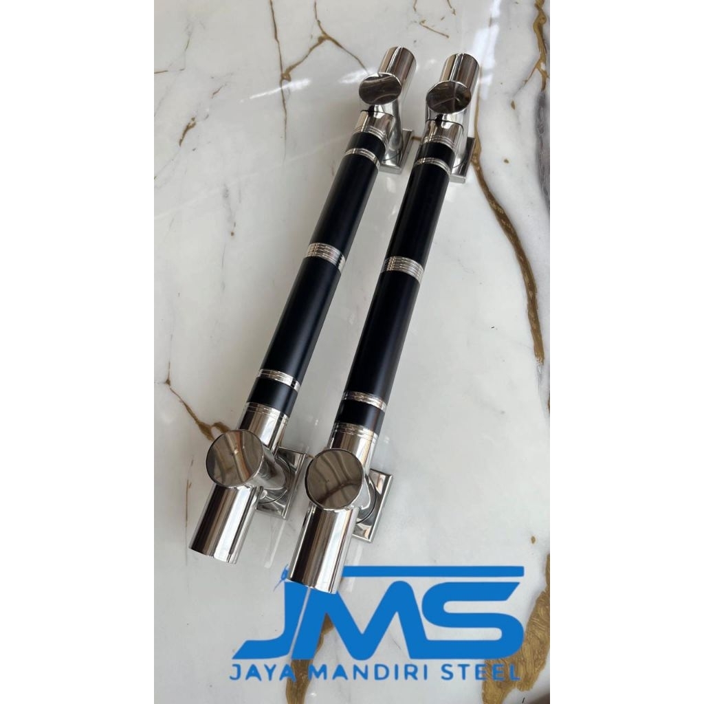 HANDLE PINTU STAINLESS KUPU TARUNG/GAGANG TARIK MODEL BULAT MEWAH PANJANG 45cm TAHANKARAT