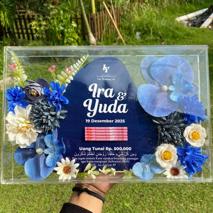 Mahar Akrilik - Mahar Akrilik Custom - Mahar Pernikahan Bingkai Akrilik