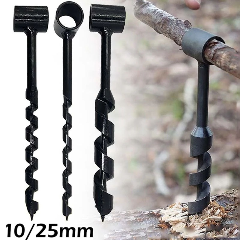 Bor Manual Tangan 10/25mm Mata Bor Auger Mata Bor Auger Bor Manual Kayu Untuk Melubangi Kayu Outdoor