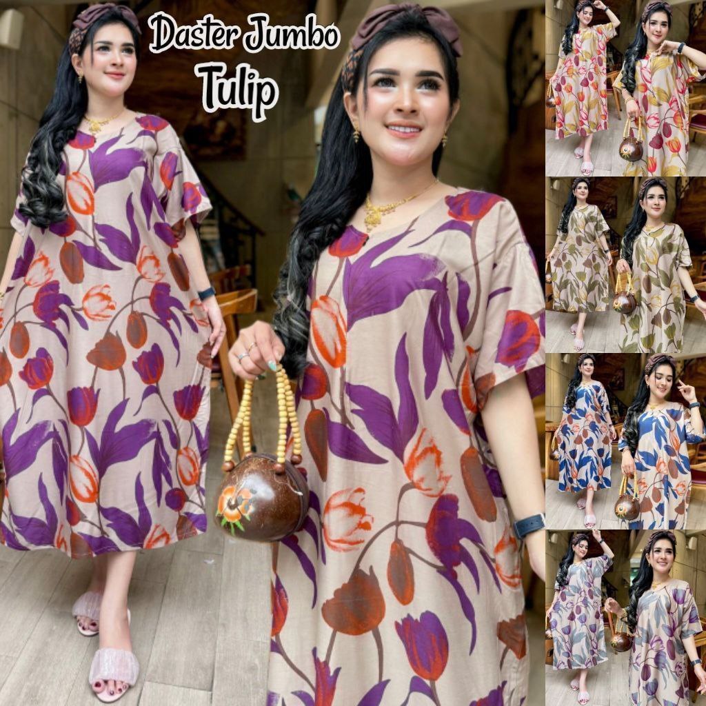 DASTER JUMBO LD 120 ( BISA PILIH WARNA ) LENGAN PENDEK SONGKET UKIR CABUTAN / DASTER BUSUI RESLETING