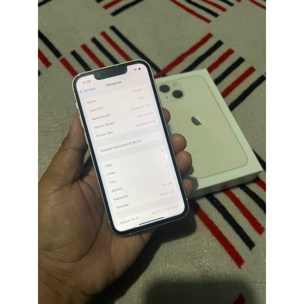 IPHONE 13 MINI 512 GB EX BEACUKAI