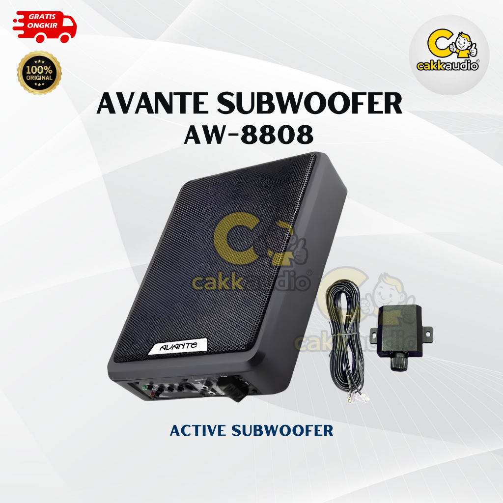 Speaker Kolong Mobil Basstube Avante Subwoofer AW-8808 | 8 Inch Slim Body