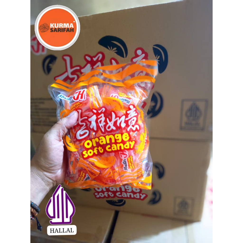 Permen Jelly Jeruk-1kg-Orange Soft Candy