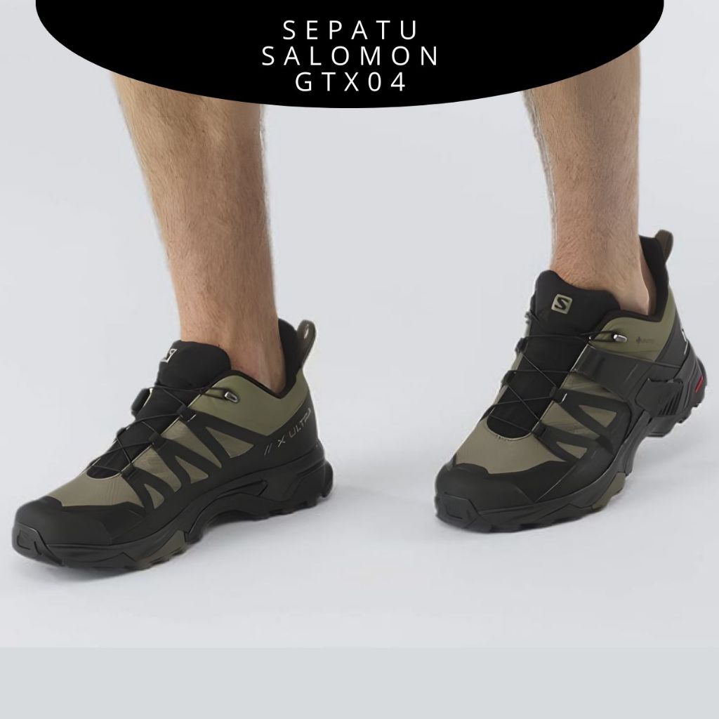 Sepatu Salomon GTX04 ULTRA X PENDEK HIJAU GREEN