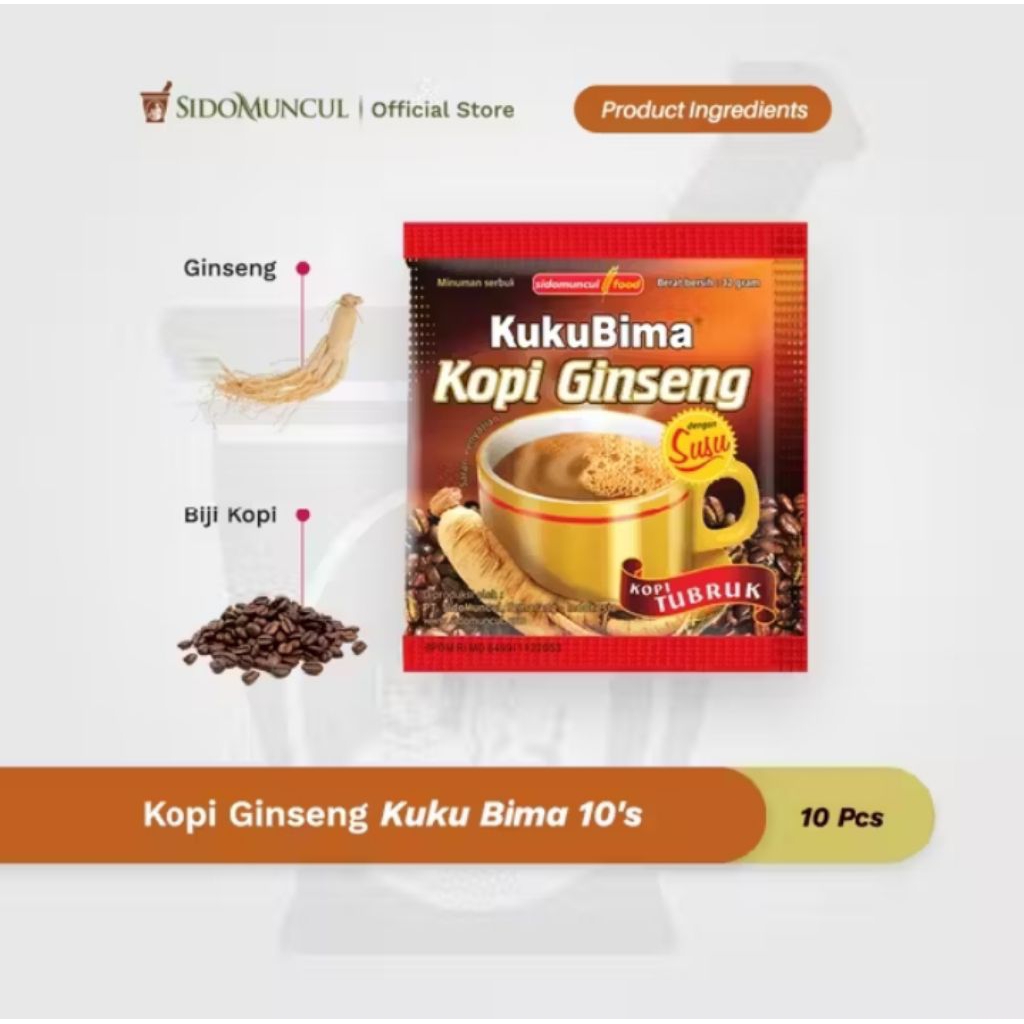 KukuBima Kopi Ginseng Sidomuncul 10s' exp 2027