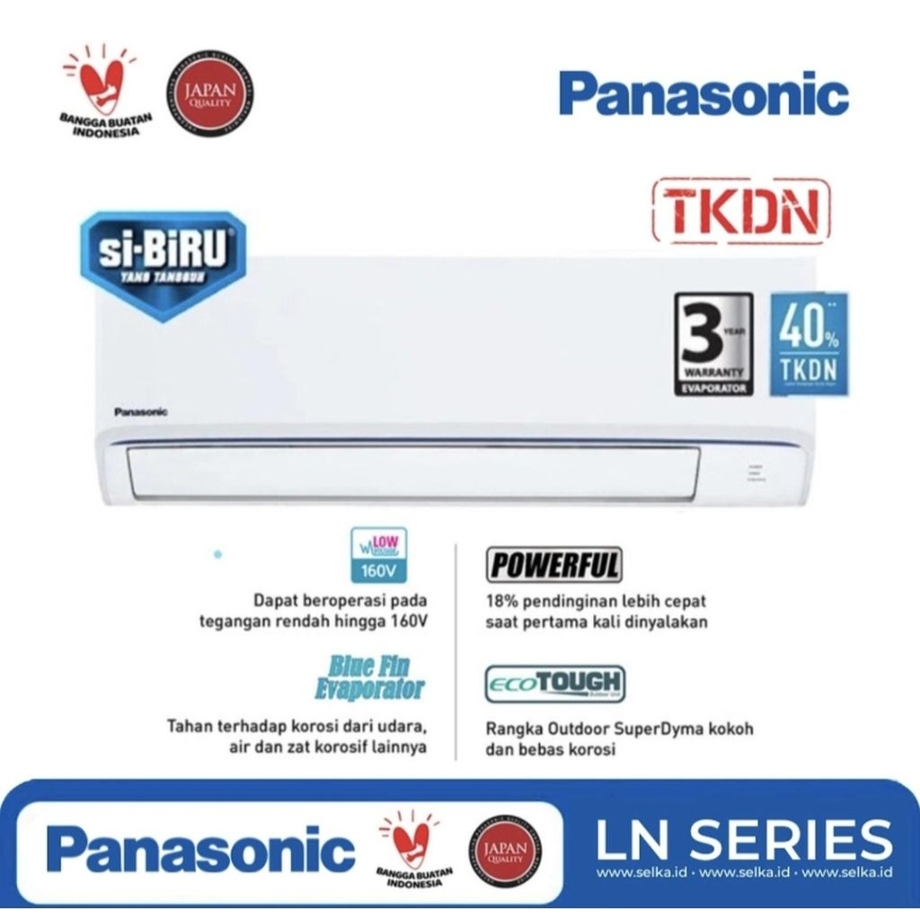 AC PANASONIC 1PK STANDAR LOW VOLTAGE LN 9 AKJ