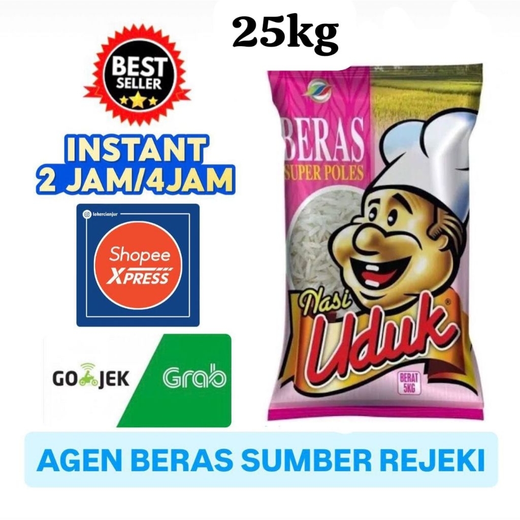 BERAS PREMIUM NASI UDUK 25kg (INSTAN)