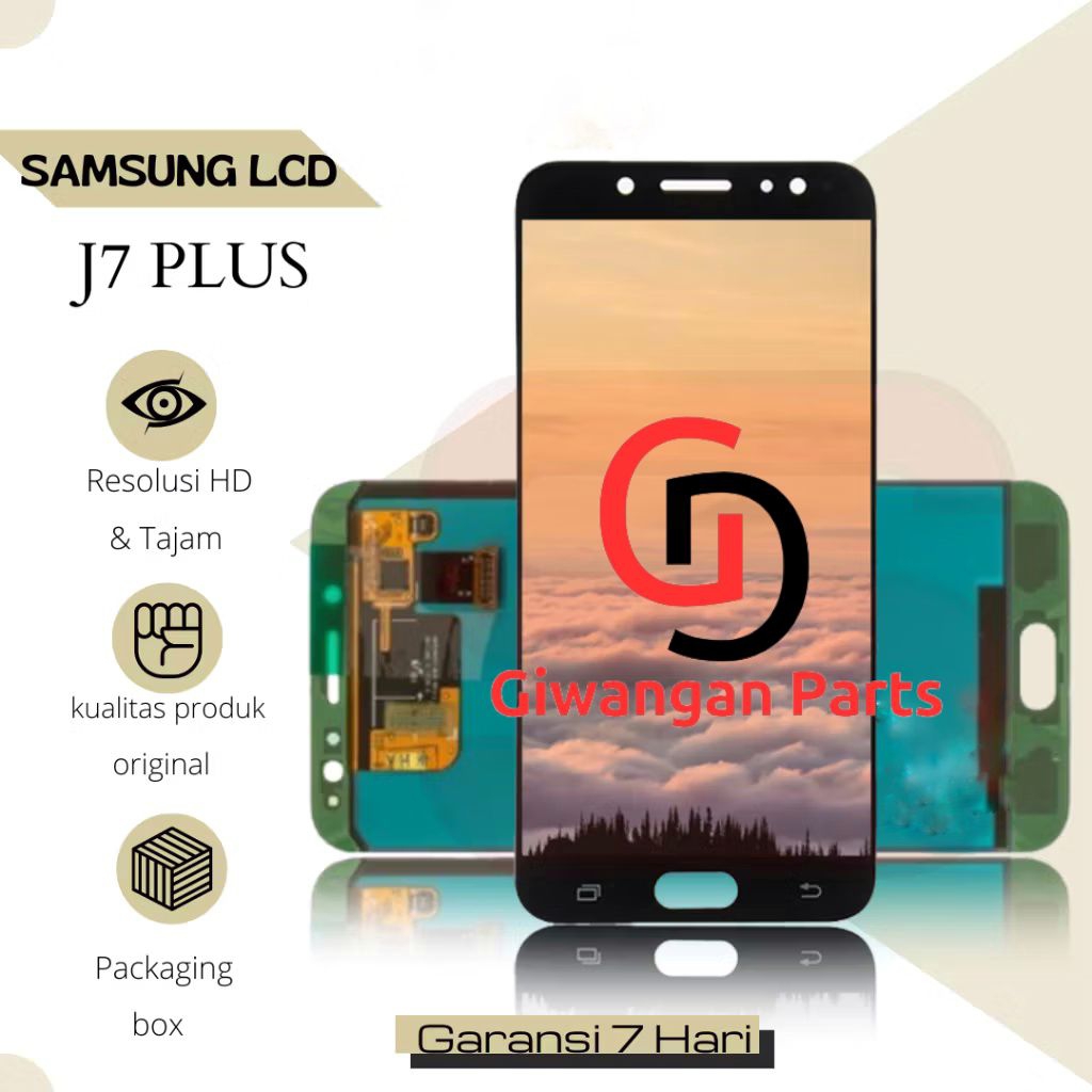LCD TOUCHSCREEN SAMSUNG J7 PLUS C7100 OLED ORIGINAL BRAND OG MEETO