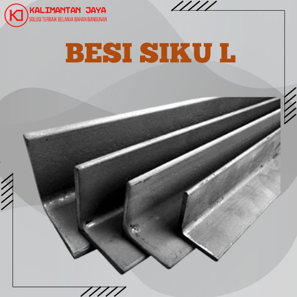Besi Siku 3mm Panjang 6 Meter (HARGA PER LONJOR) (KHUSUS PENGIRIMAN DALAM KOTA)