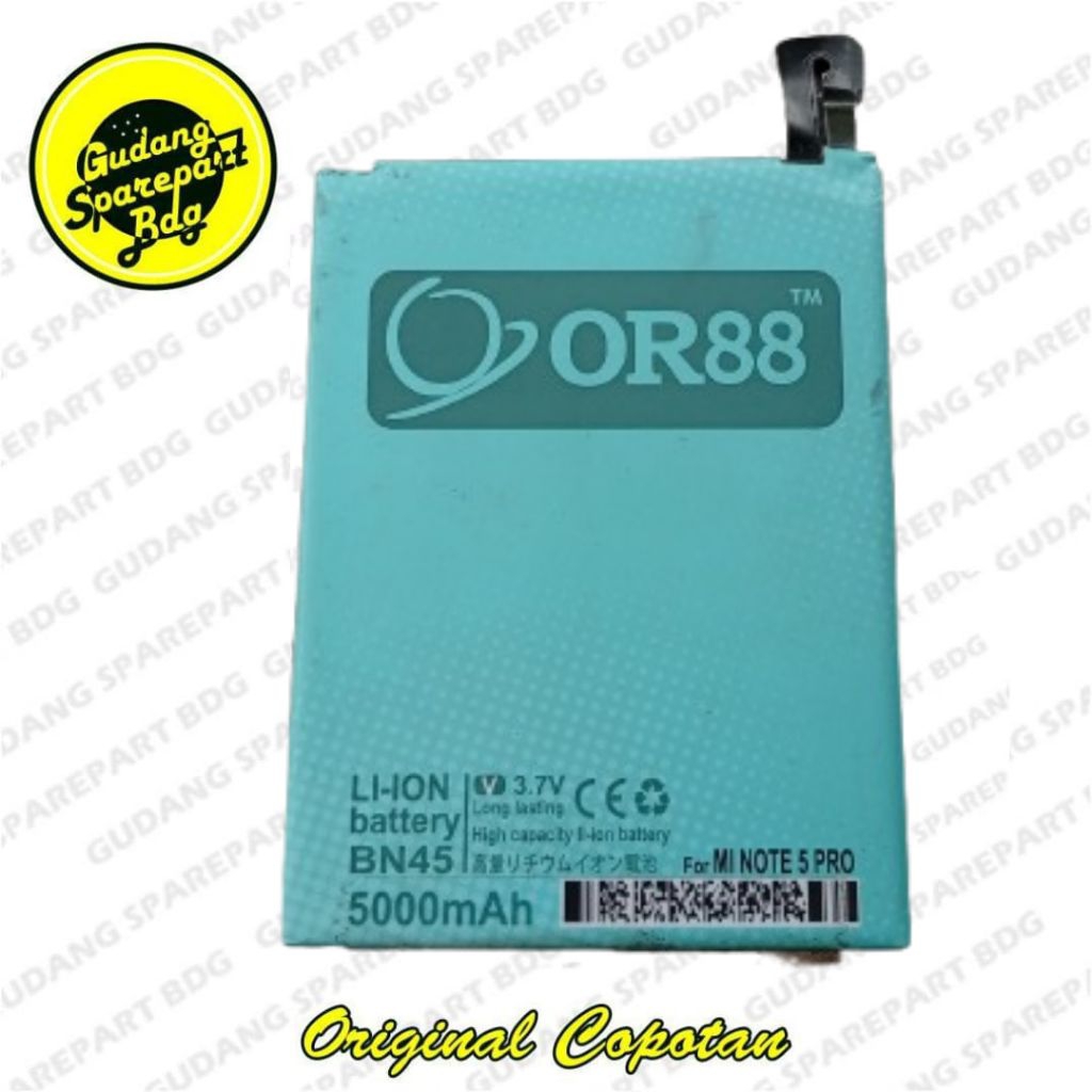 Baterai Redmi Note 5 Pro BN45 Second Copotan