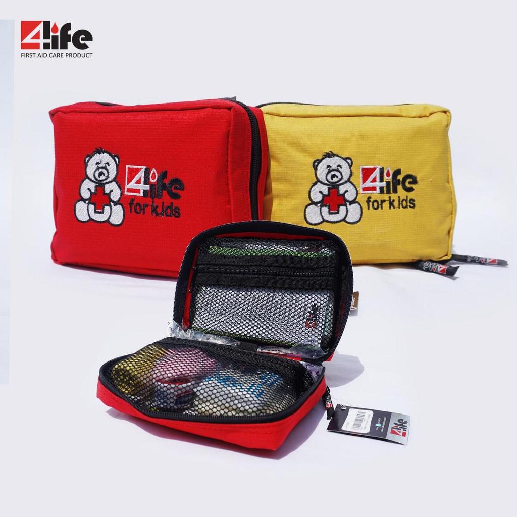 Kotak Tas Dompet 4life First Aid Bag For Kids / Tas P3k Obat Anak
