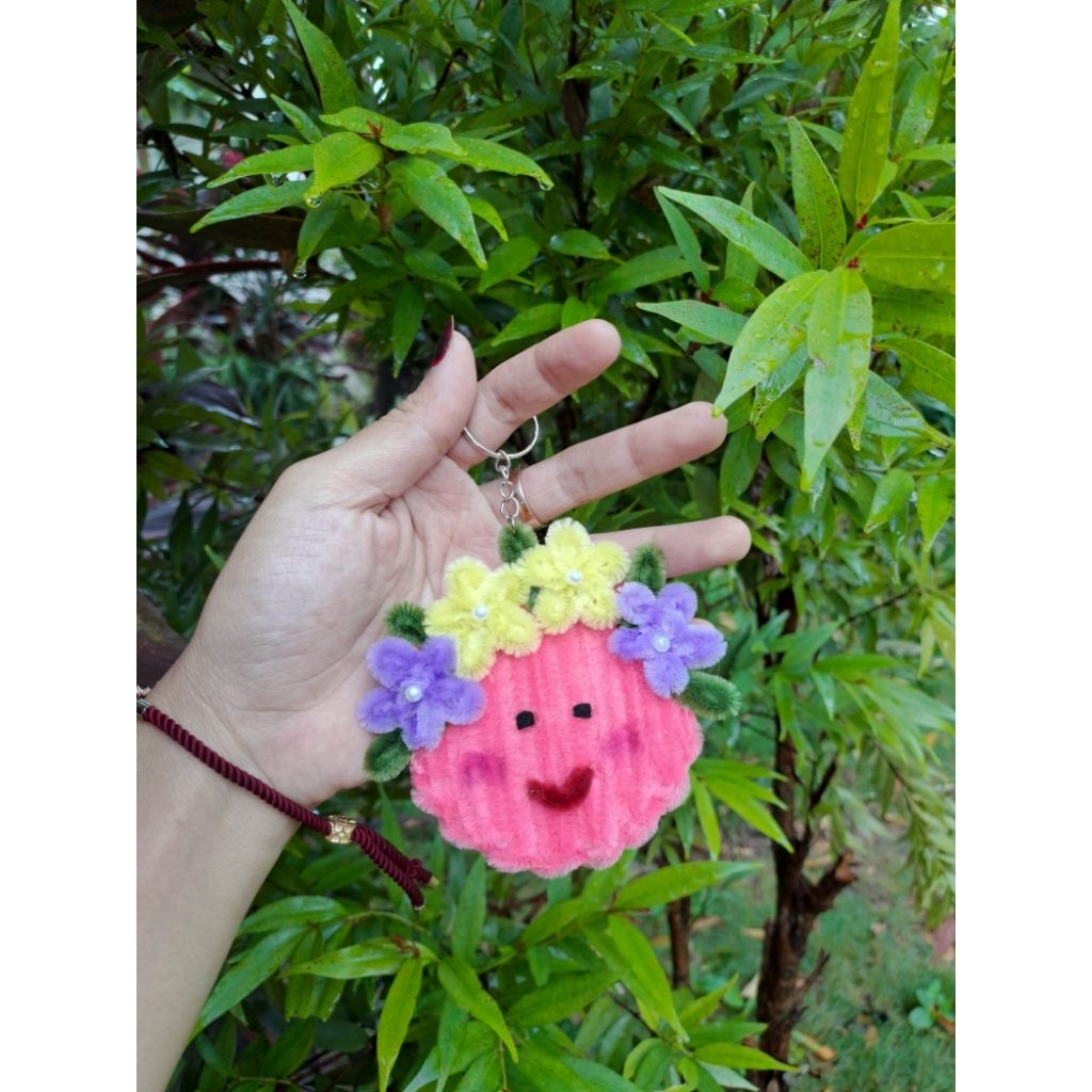 Gantungan kunci kaca - Gantungan kaca mini - Gantungan kunci cermin