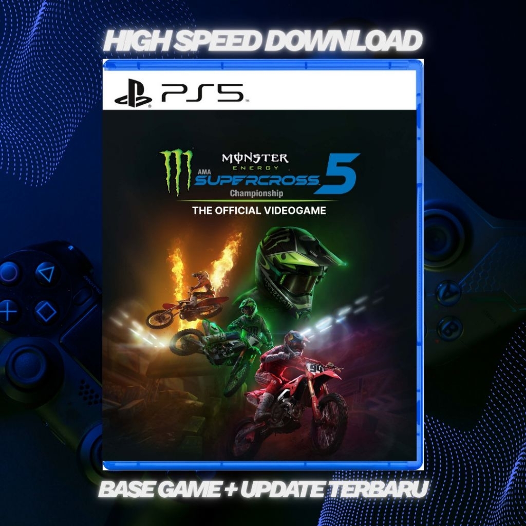 Monster energy supercross 5 – Game PS5 HEN Digital (Format PKG) | Full Version
