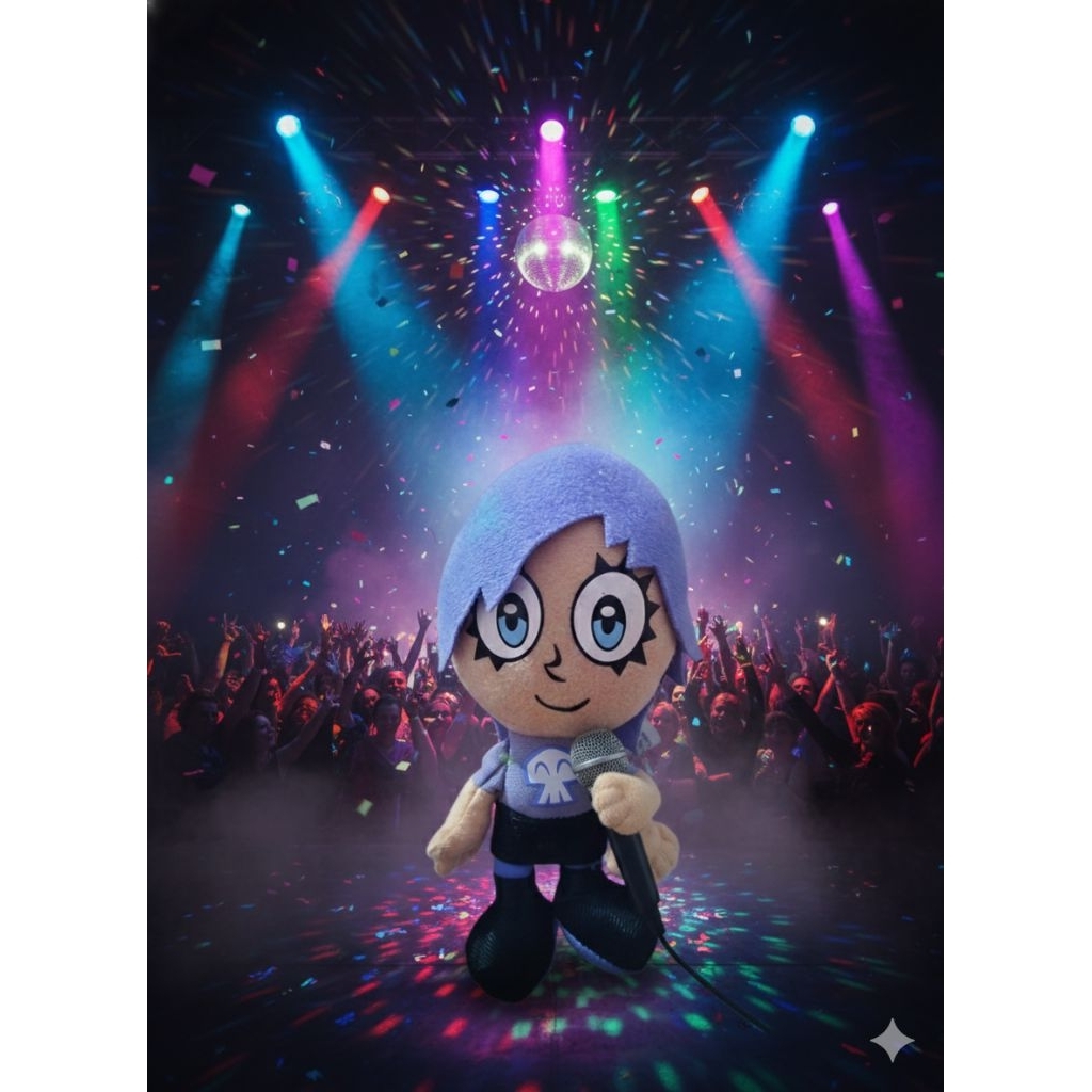 boneka plush Yumi Yoshimura dari hi hi puffy amiyumi