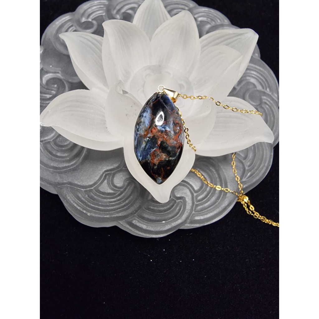 Liontin Batu Pietersite Namibia Super 20mm C666